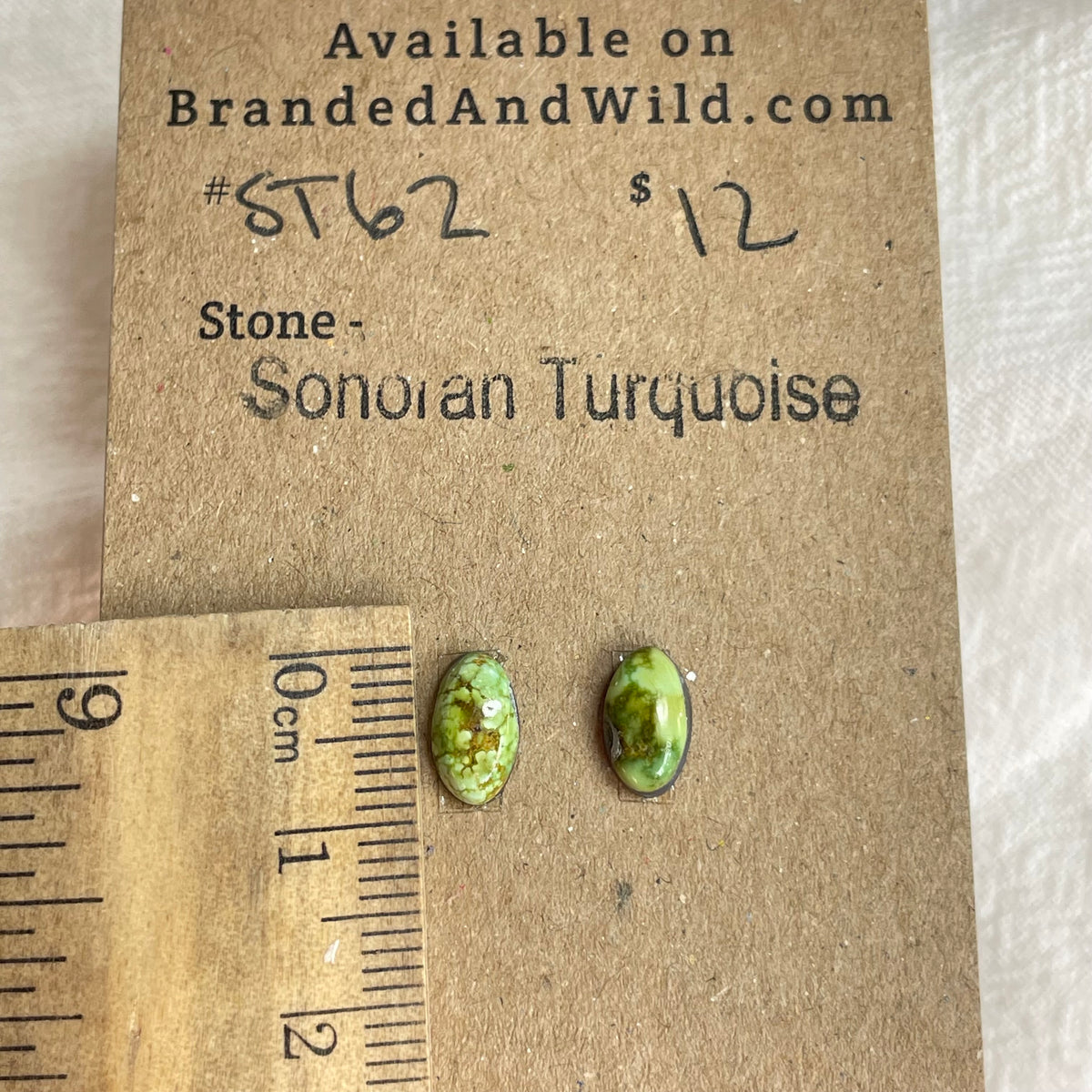 Sonoran Turquoise Cabochon - ST62 F6FA6D87-AF47-4E3A-83FC-453020D3F64D Brandedandwild.com
