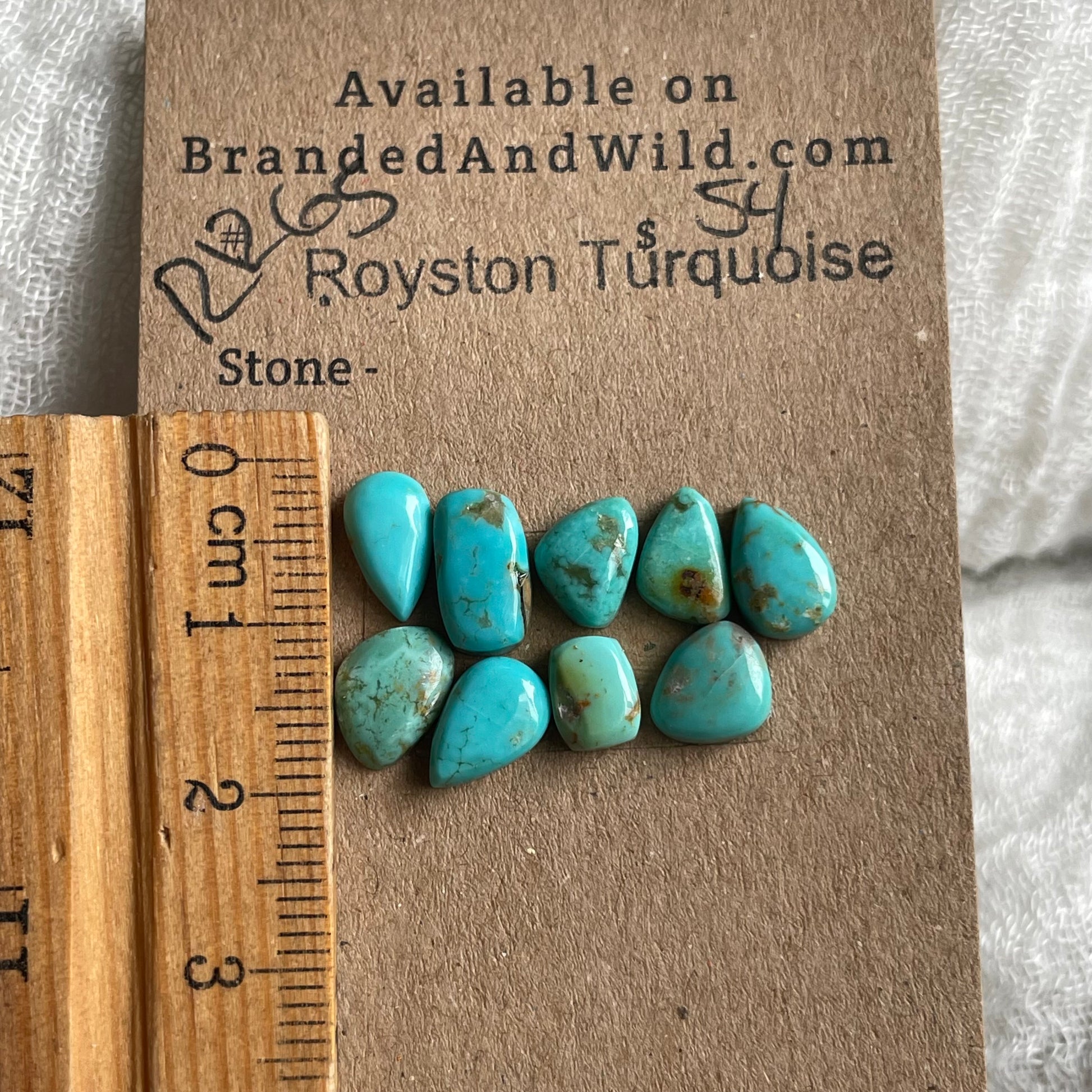 Royston Turquoise cabochon - RR65 F71E5441-7C32-4269-BB46-3B86E644B083 Brandedandwild.com