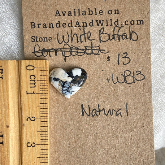 White Buffalo Cabochon - WB13