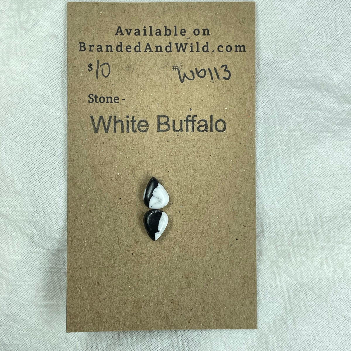 White Buffalo Cabochon - WB113 F7346F79-1EFF-409B-B7AD-894DDB6B11B8 Brandedandwild.com