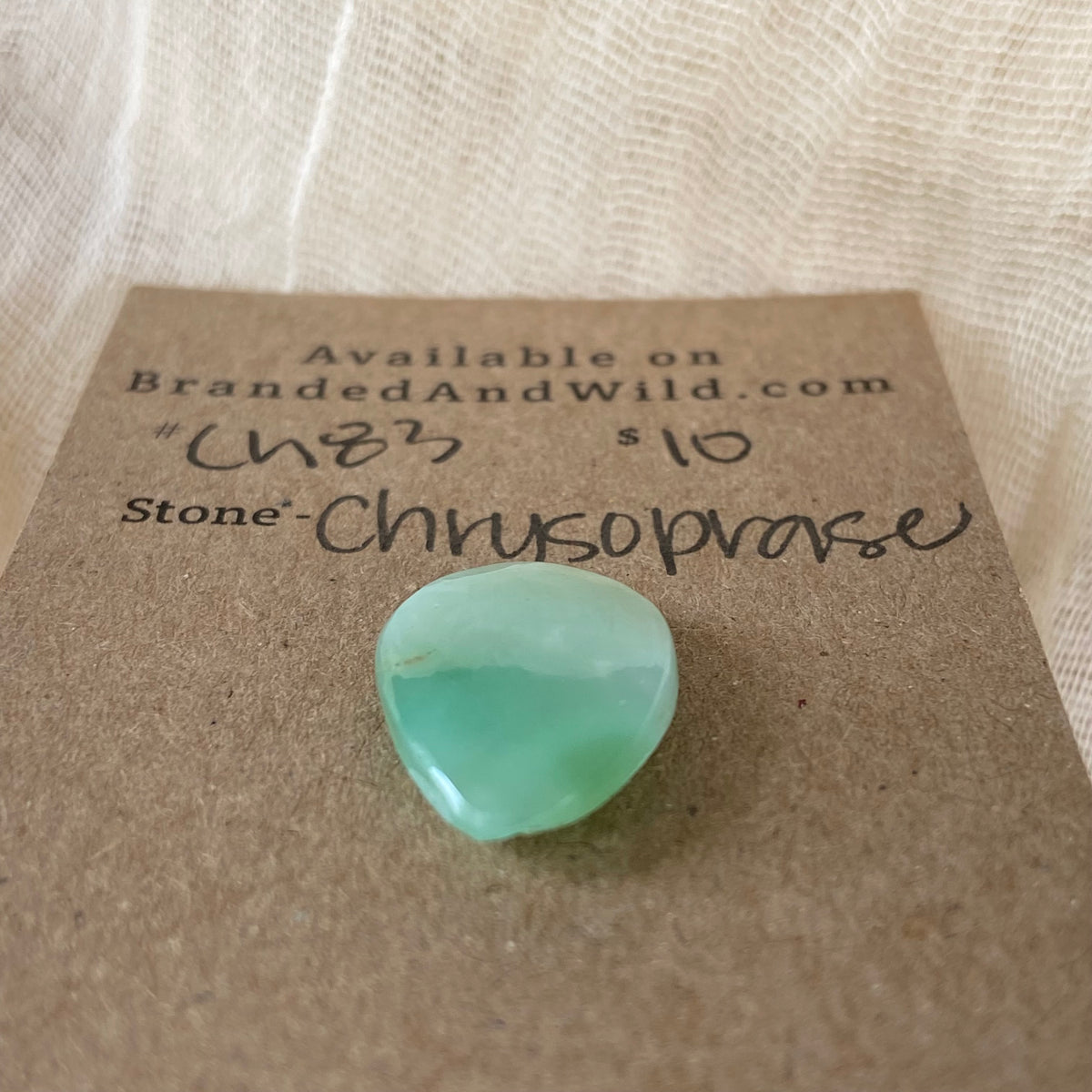 Chrysoprase Cabochon - Ch83 F78D7ECD-15DB-4C16-8AB4-A4271F7F43FC Brandedandwild.com
