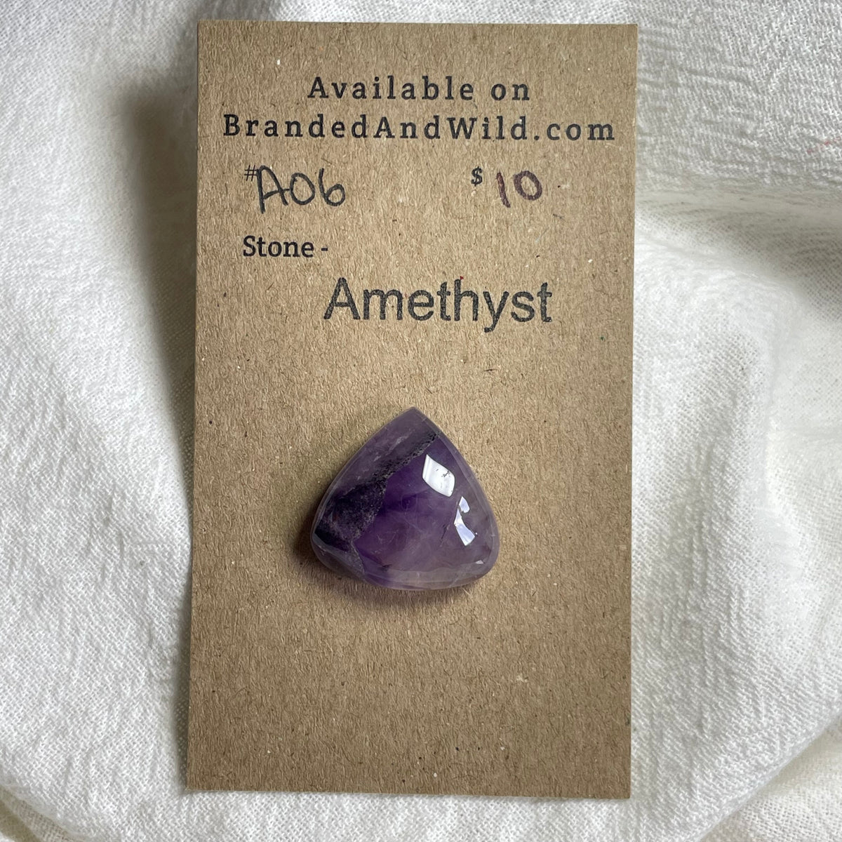 Amethyst Cabochon - A06 F79080B5-150A-4885-B594-64E69B5B7528 Brandedandwild.com