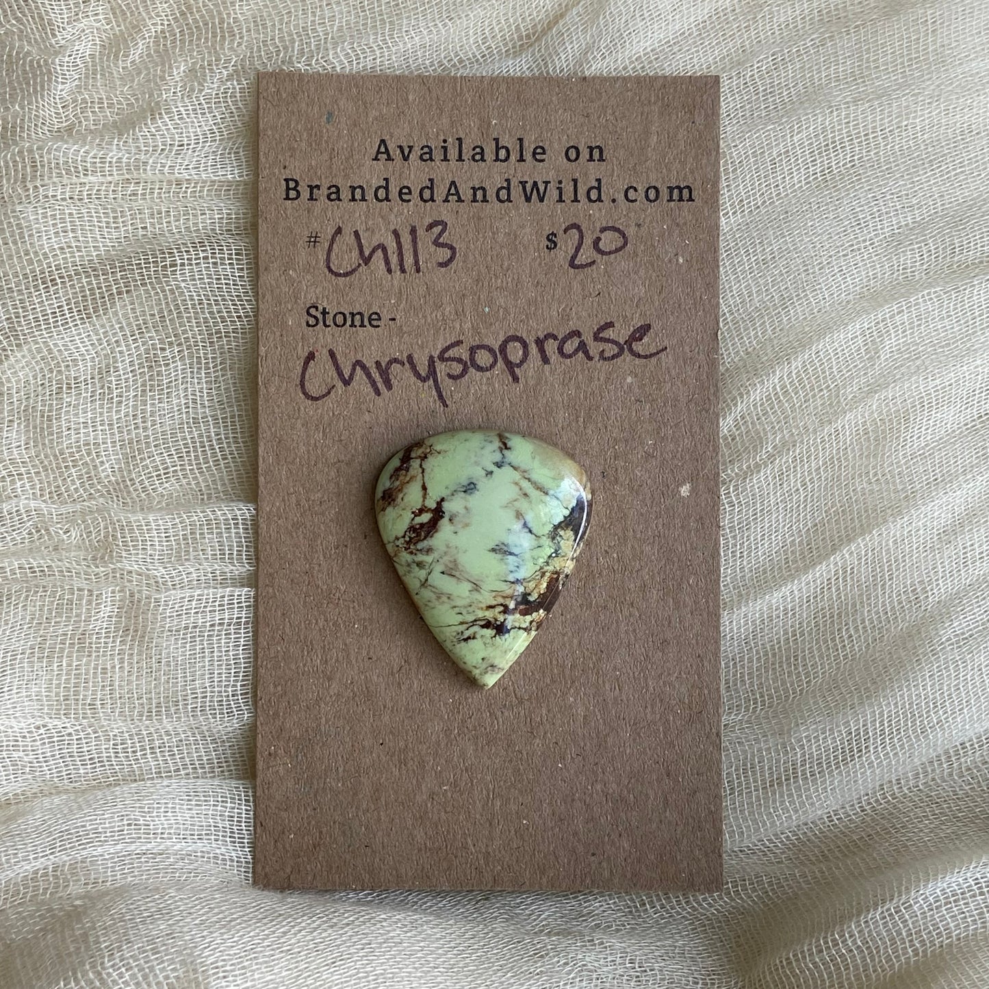Chrysoprase Cabochon - Ch113