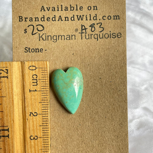 Kingman Turquoise Cabochon - KT82 F7966F16-6D66-429B-946B-6140585922E4 Brandedandwild.com