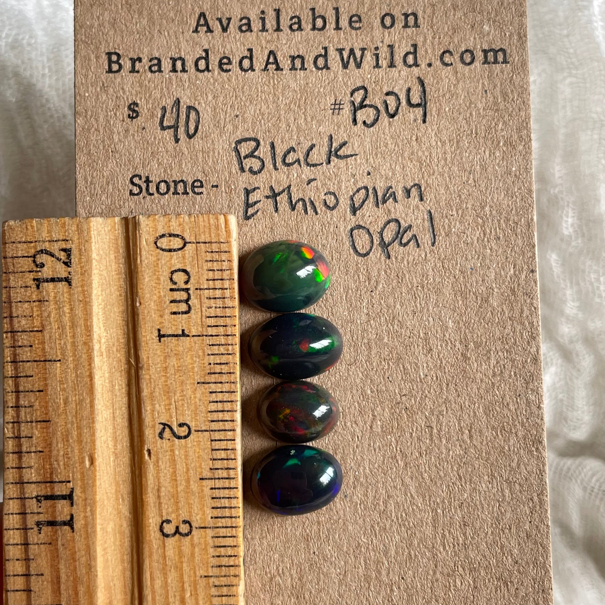 Black Opal - Cabochon - B04 F79E4E78-74E5-4322-9395-6689C28D76A6 Brandedandwild.com