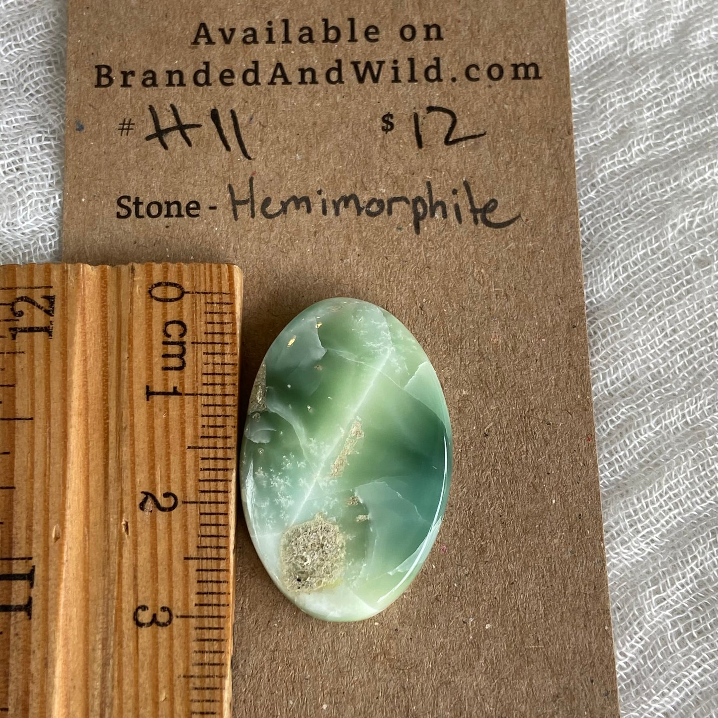 Hemimorite Cabochon - H11