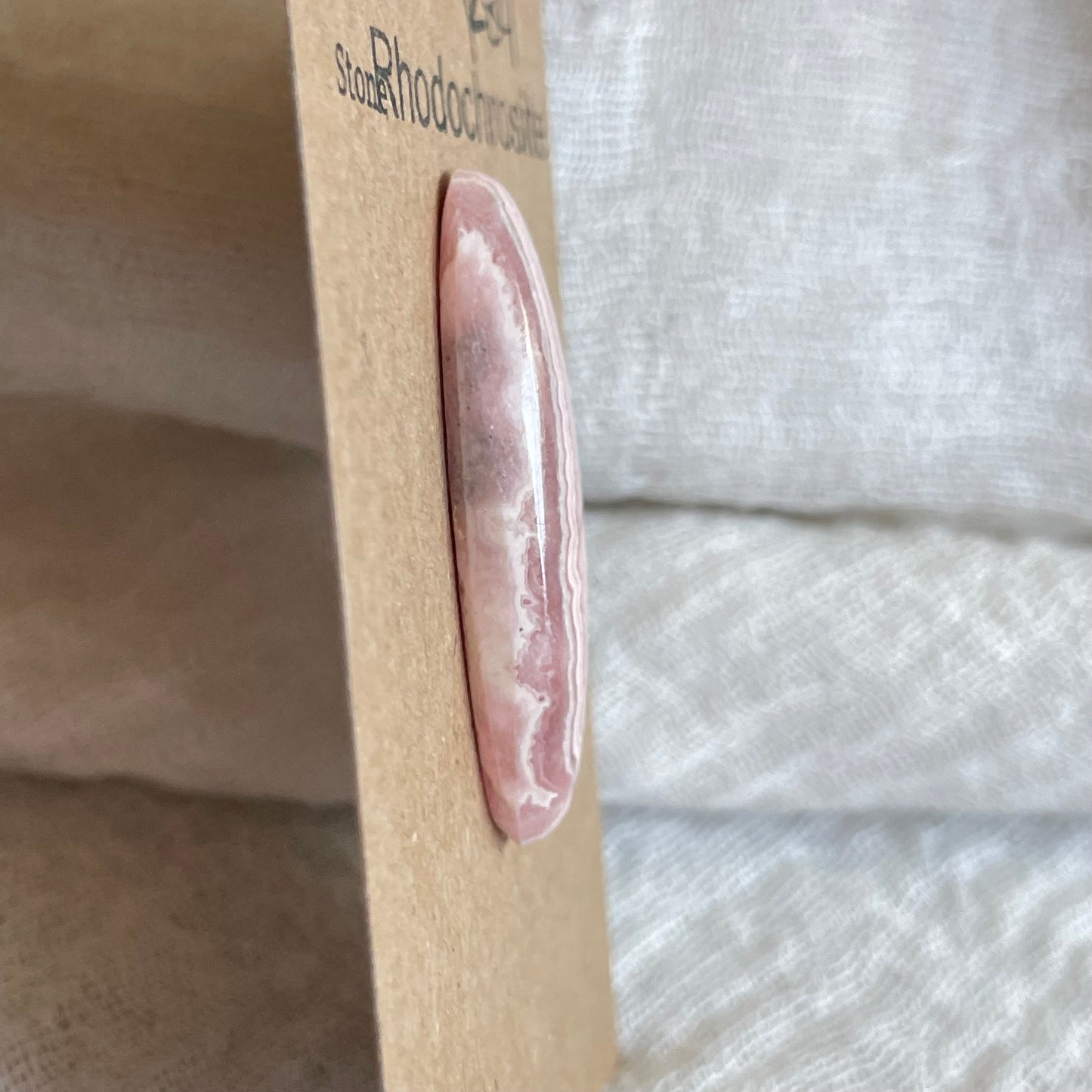 Rhodochrosite Cabochon - R84 F7B395BA-15FC-43FA-8604-ABF89D84A8E1 Brandedandwild.com