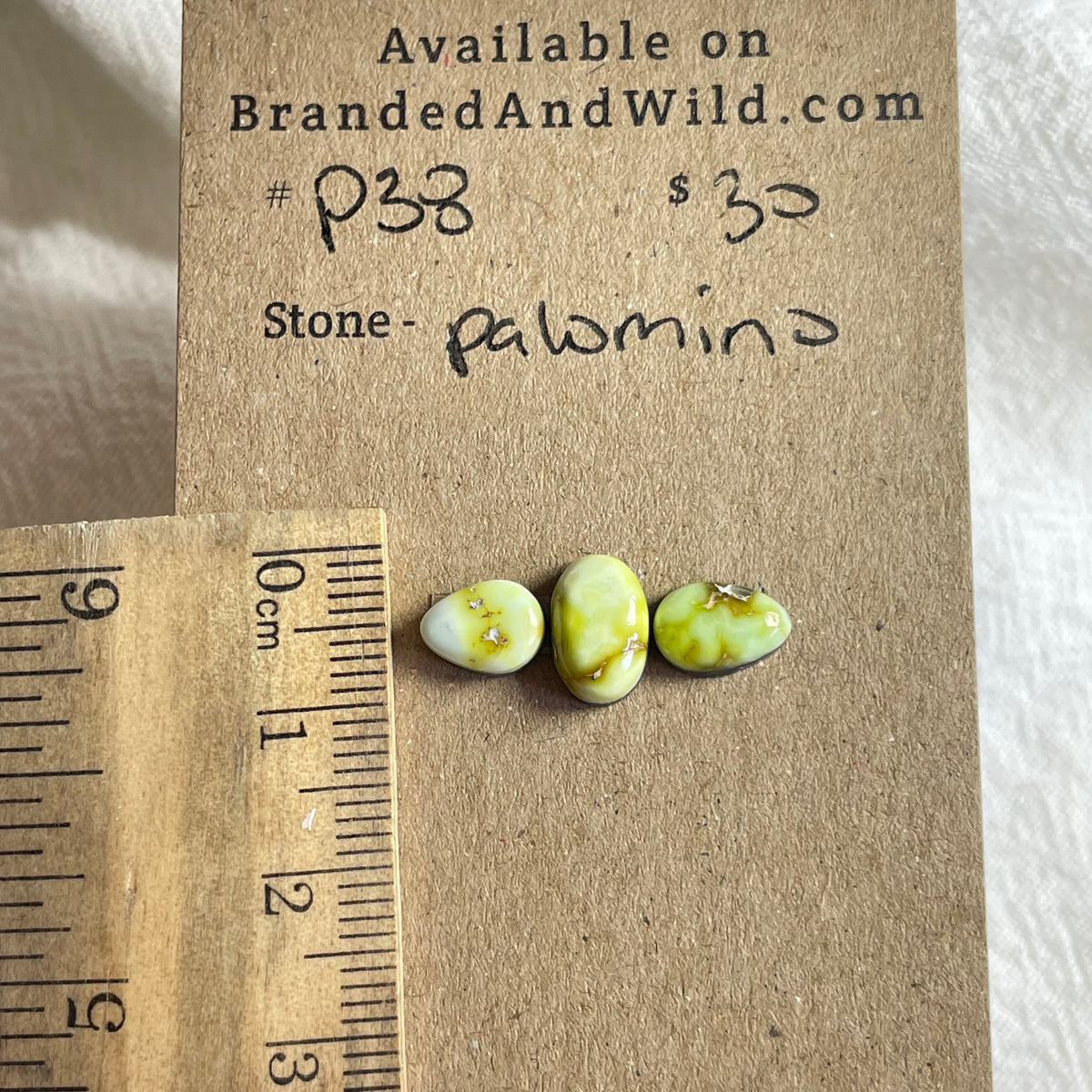 Palomino Cabochon - P38 F7CC120F-FA95-41A9-8438-F5581CCEFCDA Brandedandwild.com