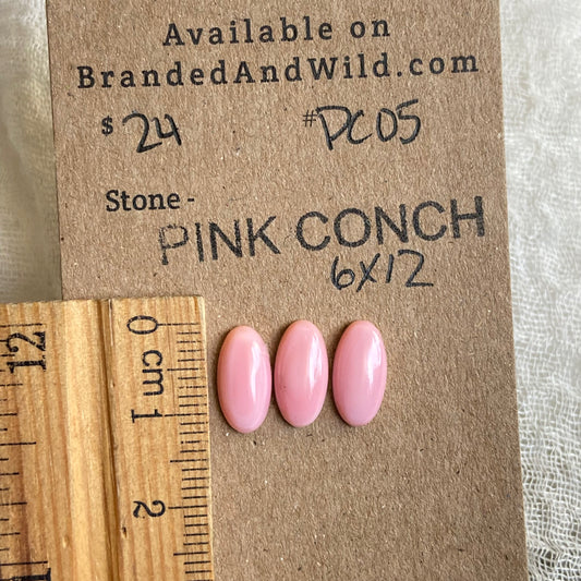 Pink Conch Cabochon - PC05 F7DC0ED5-3BC3-44BB-84AC-FA254CA6C3D6 Brandedandwild.com