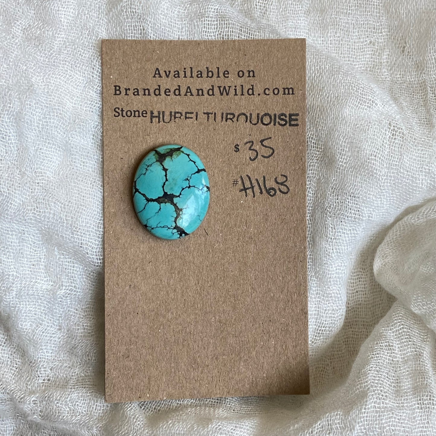 Hubei Turquoise Cabochon - H168 F7DEB34A-82BE-4DBC-90A2-A5F9A617EF54 Brandedandwild.com