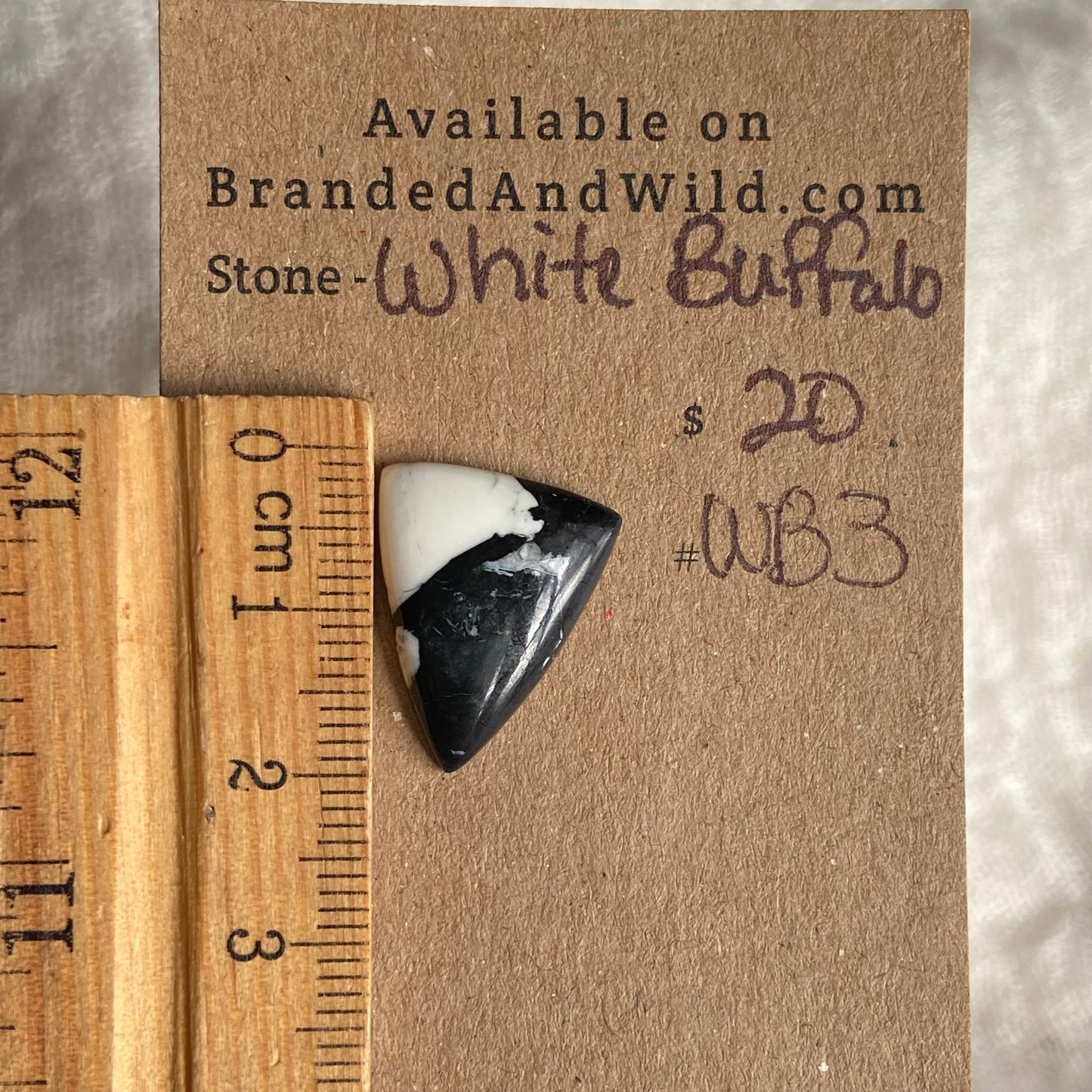 White Buffalo Cabochon - WB3