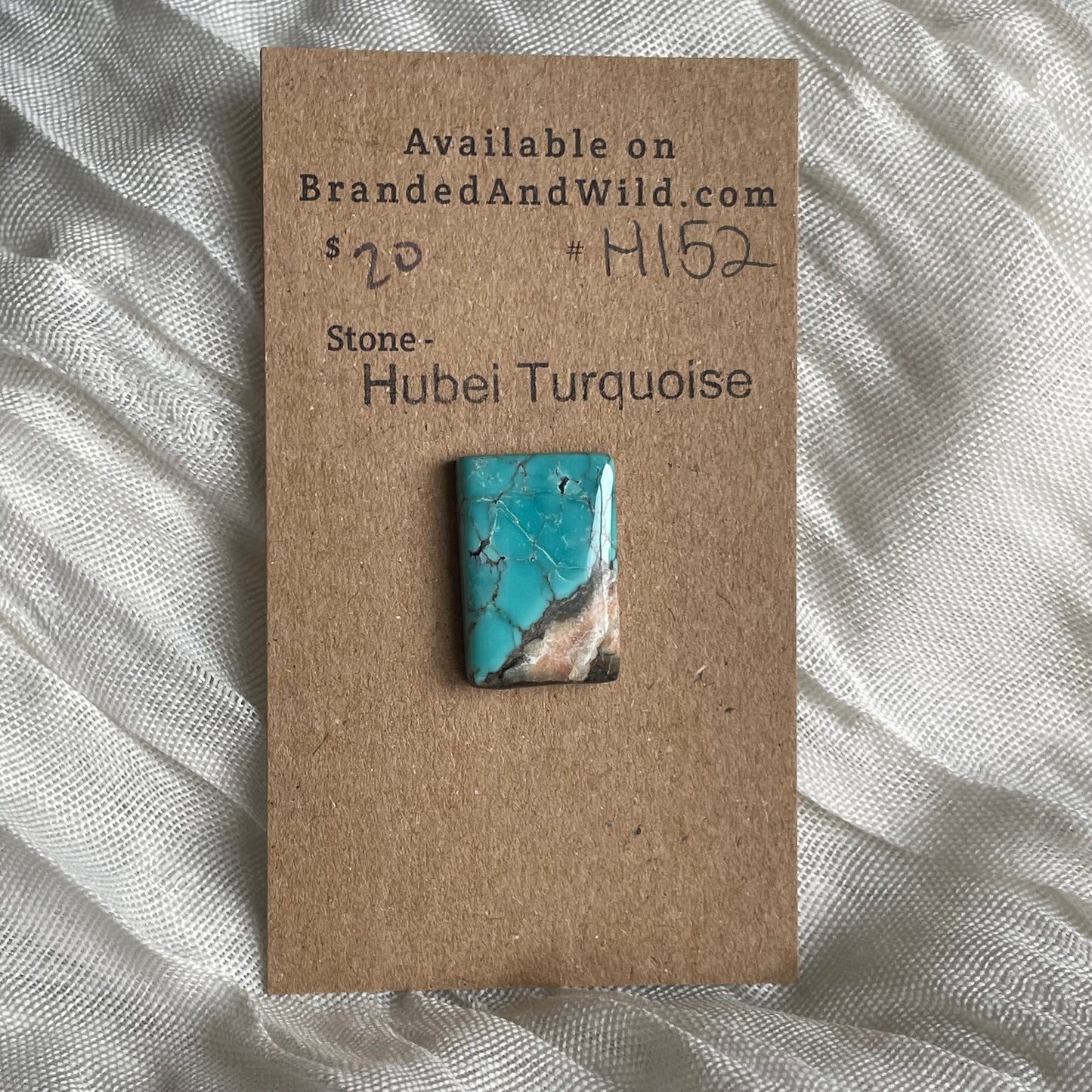 Hubei Turquoise Cabochon - H152 F81738A4-28C5-44A9-9290-045D449E5205 Brandedandwild.com