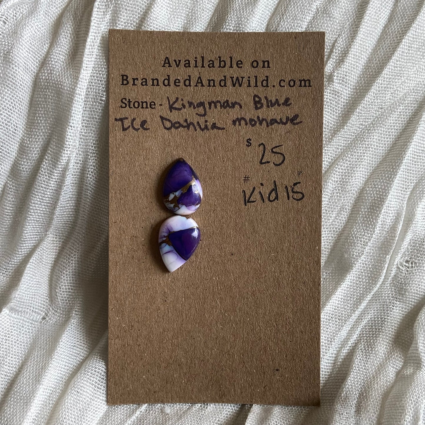Ice Blue Dahlia Cabochon - KID15 F82E7A99-87D6-484D-BB2F-1C394159B9E7 Brandedandwild.com