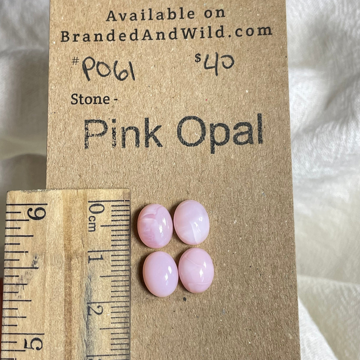 Pink Opal Cabochon - PO61 F85AC29C-81C0-4318-AC6B-E9D8DDCFFF48 Brandedandwild.com