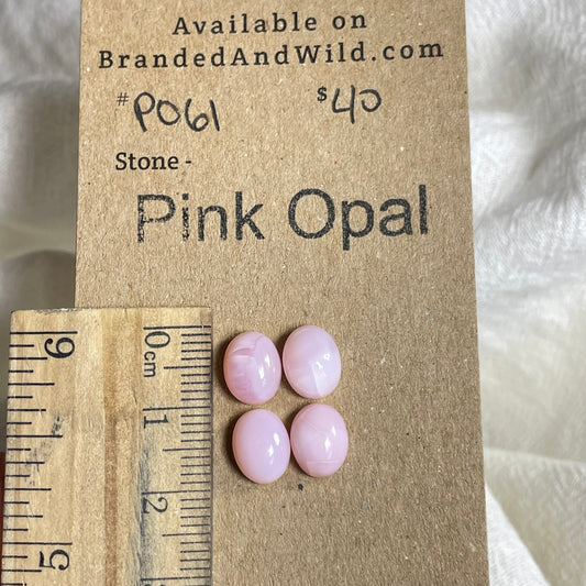 Pink Opal Cabochon - PO61 F85AC29C-81C0-4318-AC6B-E9D8DDCFFF48 Brandedandwild.com