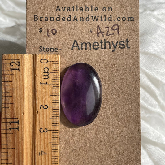 Amethyst Cabochon - A29 F86393E0-EE0A-46CF-97CE-F271050CCBF2 Brandedandwild.com