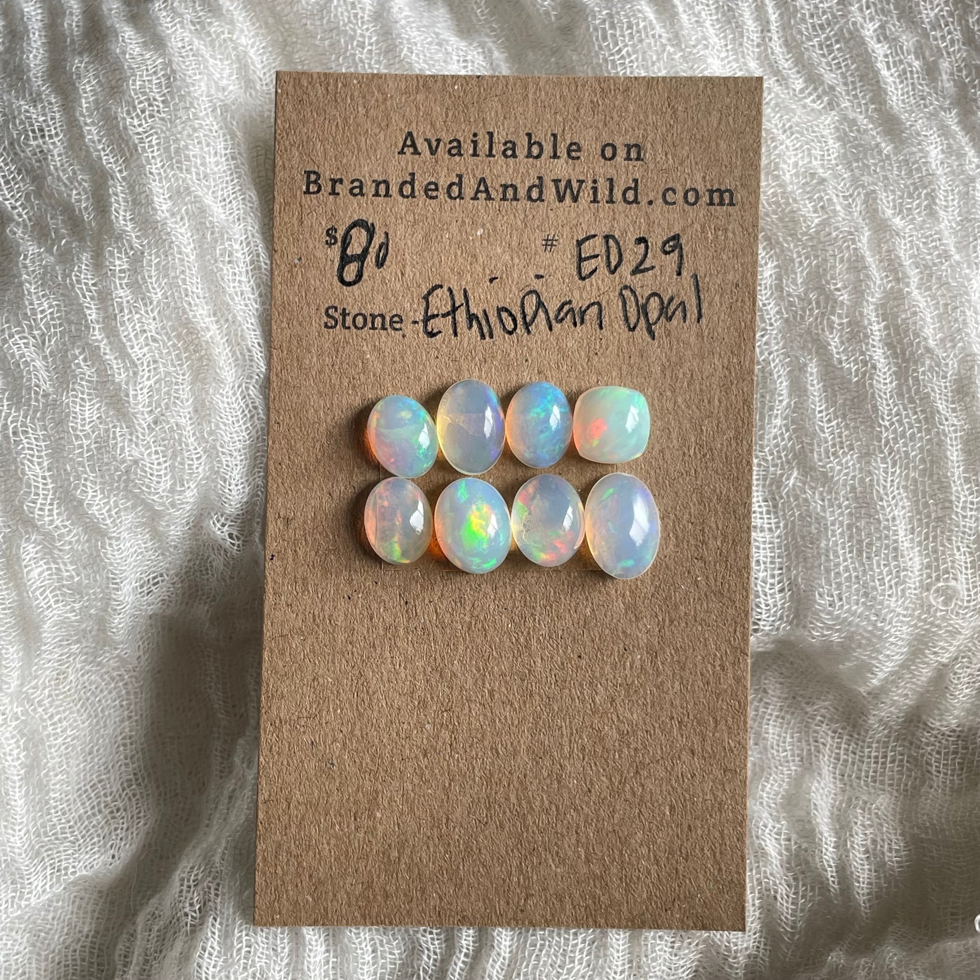 Ethiopian Opal Cabochon - E029 F86C6AA4-222B-474D-91BA-B58CCC469B87 Brandedandwild.com