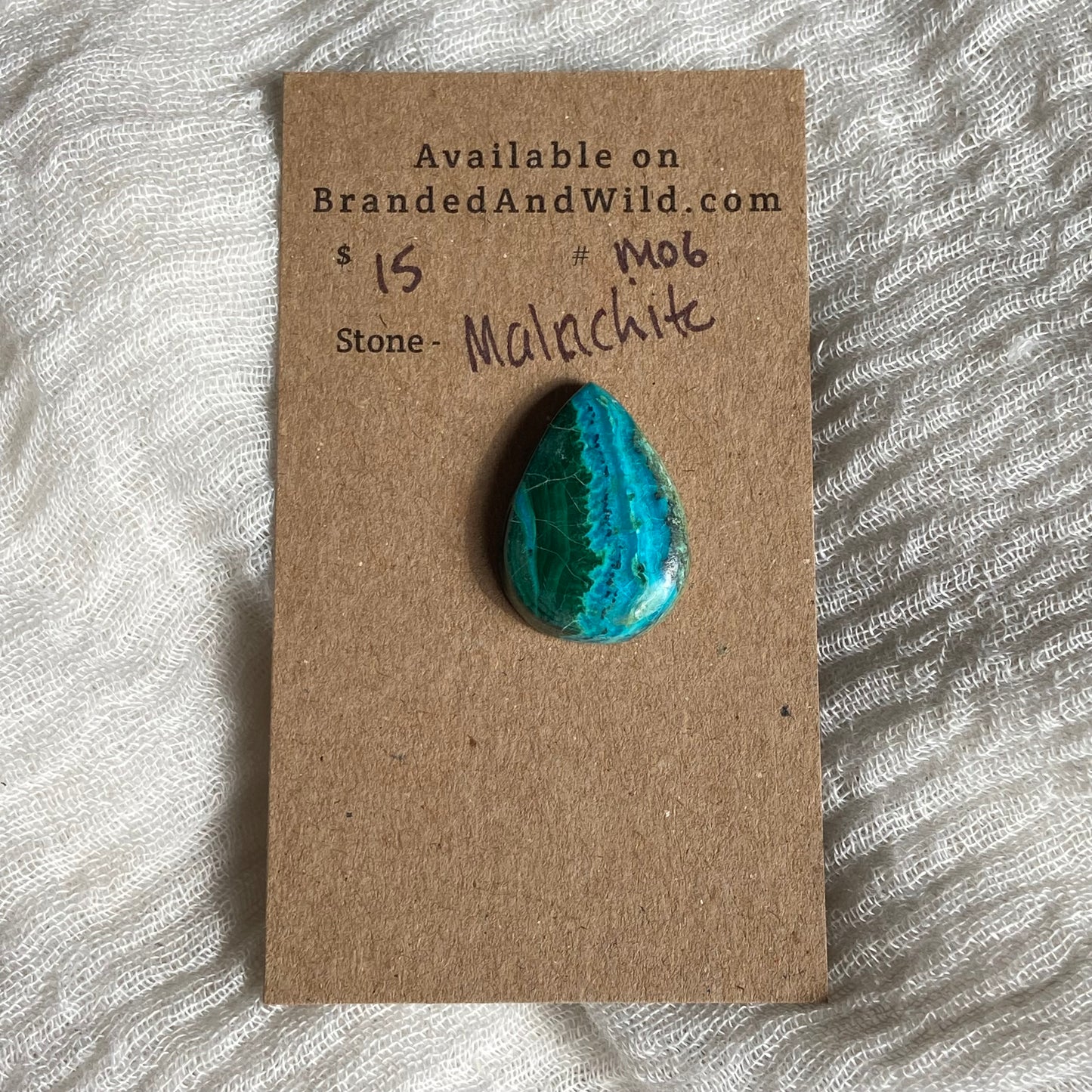 Malachite Cabochon - M06 F88D3072-1581-4AC5-AD3D-8183ABCCF2FD Brandedandwild.com