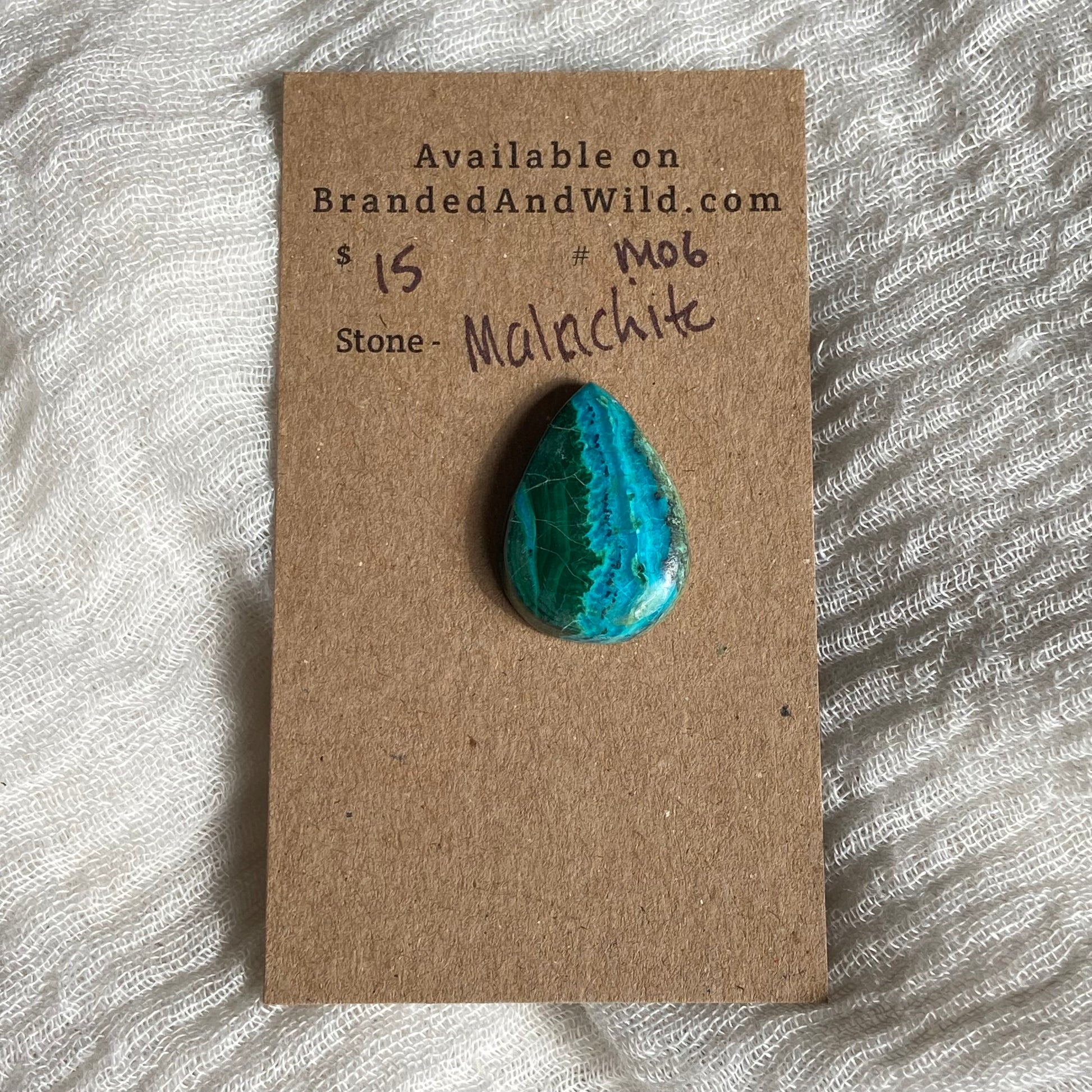 Malachite Cabochon - M06 F88D3072-1581-4AC5-AD3D-8183ABCCF2FD Brandedandwild.com