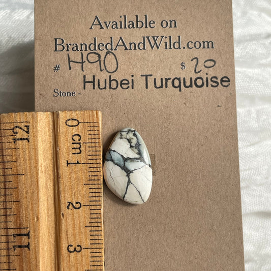 Hubei Turquoise Cabochon - H90 F8A3A132-7C0A-49E5-93EC-6B72512D7F47 Brandedandwild.com