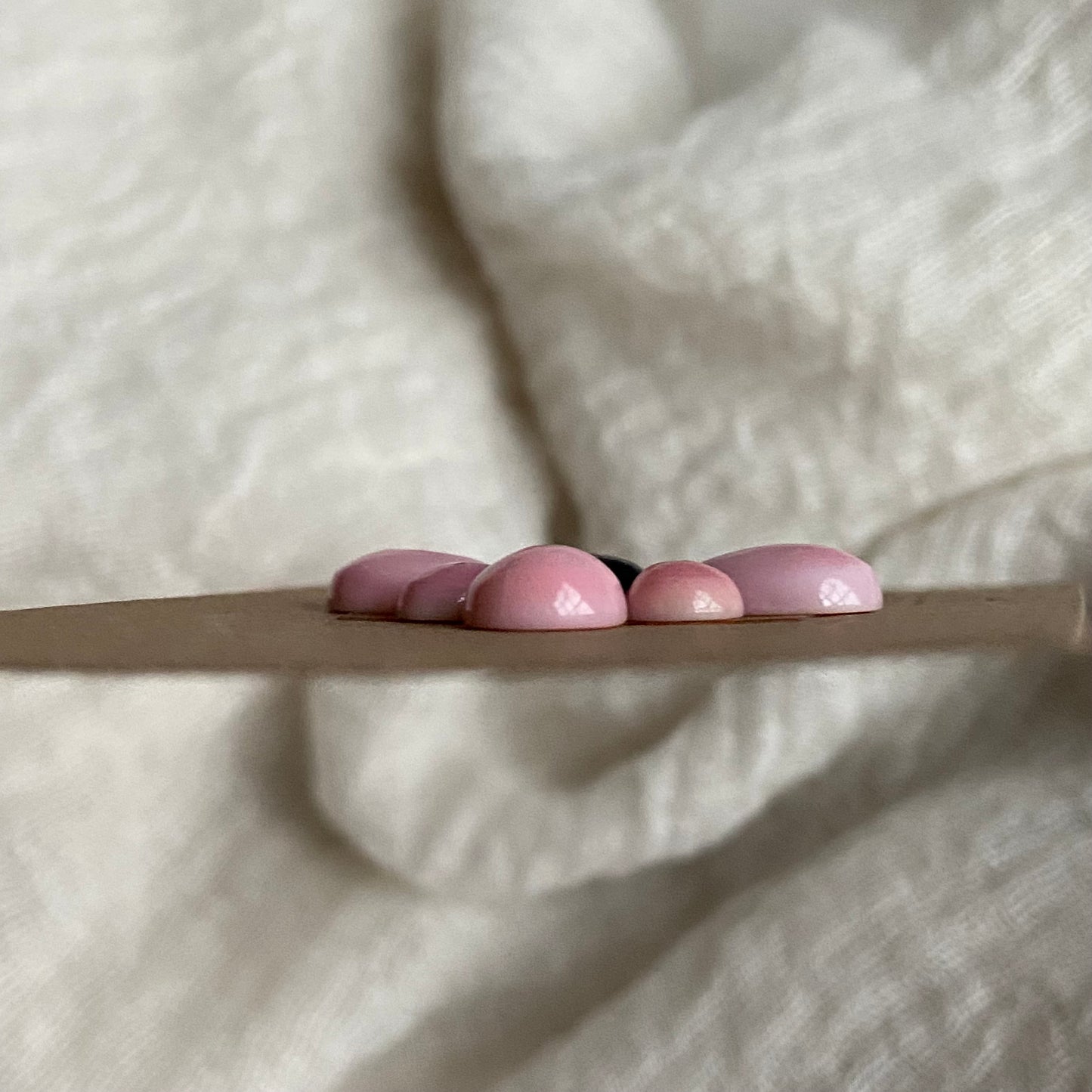 Black Onyx/Pink Conch Cabochon - Mix135