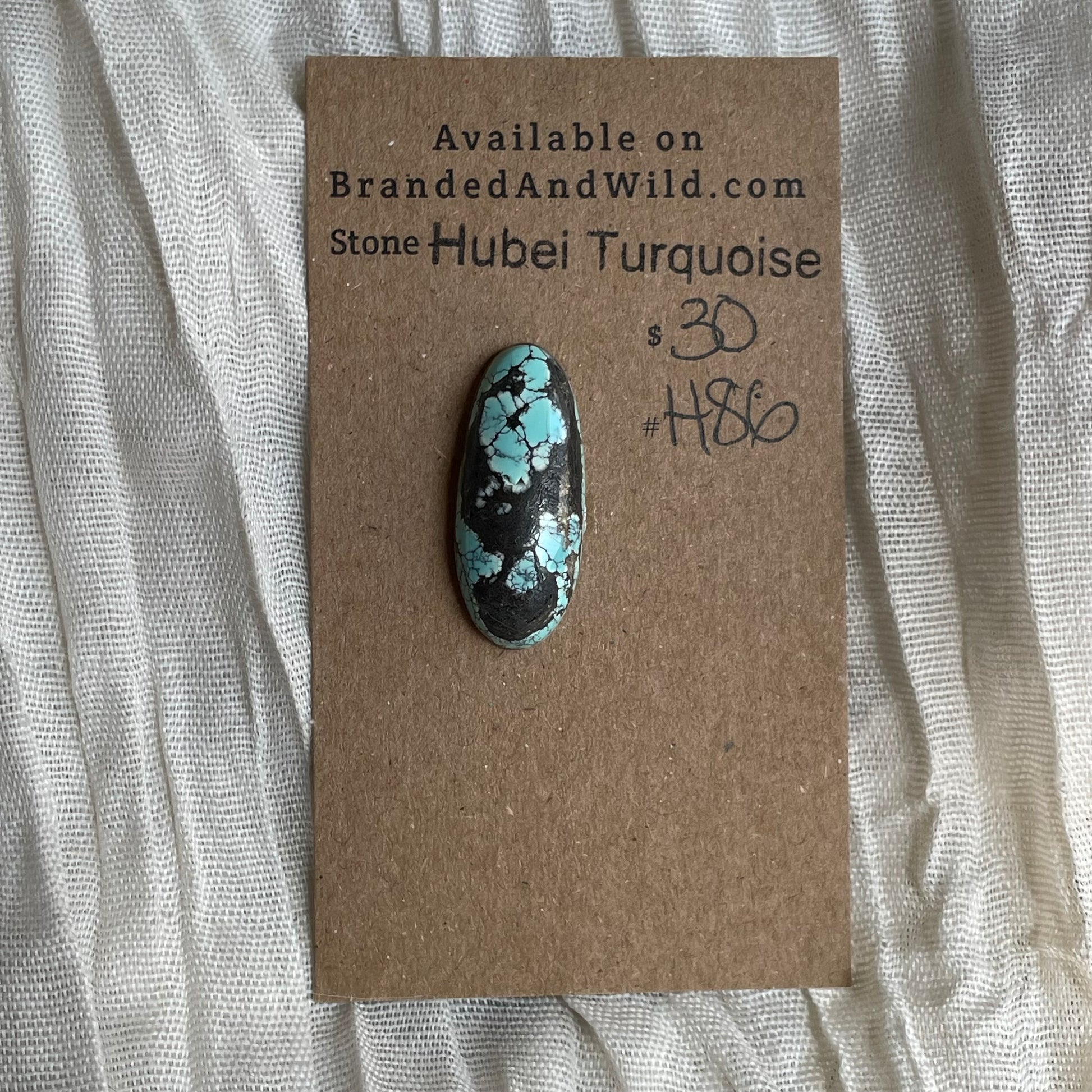 Hubei Turquoise Cabochon - H86 F8EBFAE3-AE82-465E-9661-C8497DE46073 Brandedandwild.com