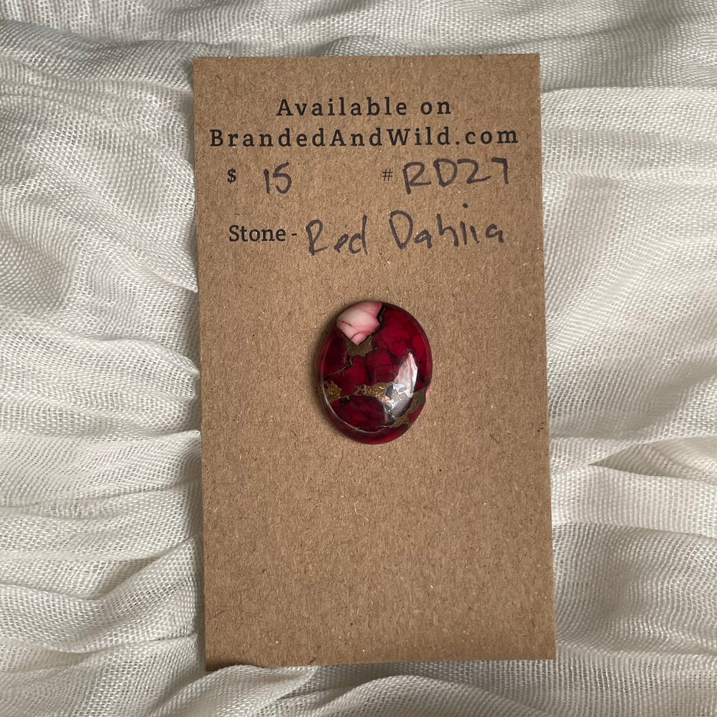Red Dahlia Cabochon - RD27 F93A709C-3C02-44A7-ABB2-8ADA9F3AE2CC Brandedandwild.com