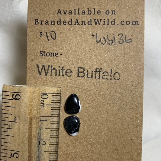 White Buffalo Cabochon - WB136 F95D1474-6F39-4023-8743-822452C65A84 Brandedandwild.com