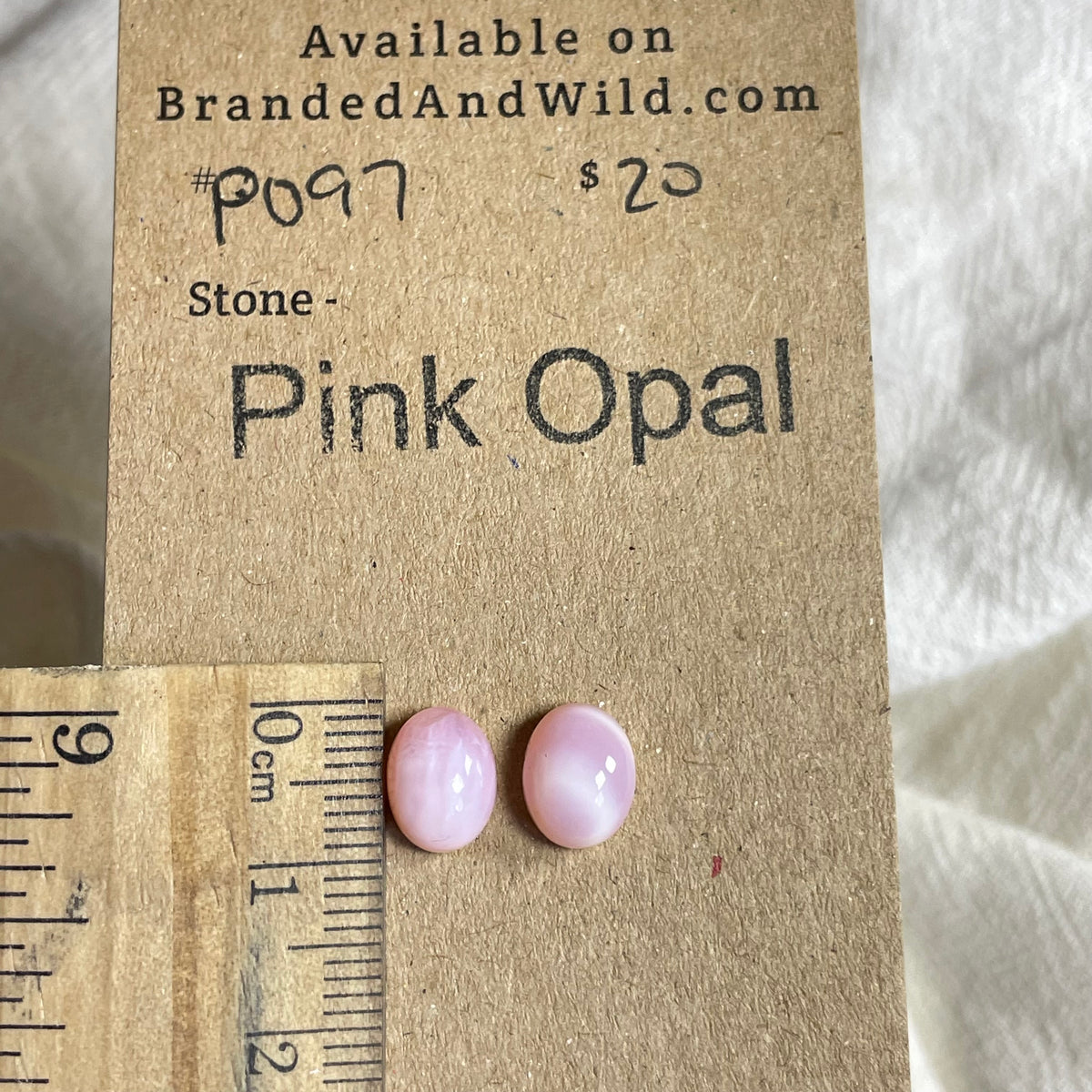 Pink Opal Cabochon - PO97 F95E6536-87F0-4593-9D86-E698ACF2FA6B Brandedandwild.com