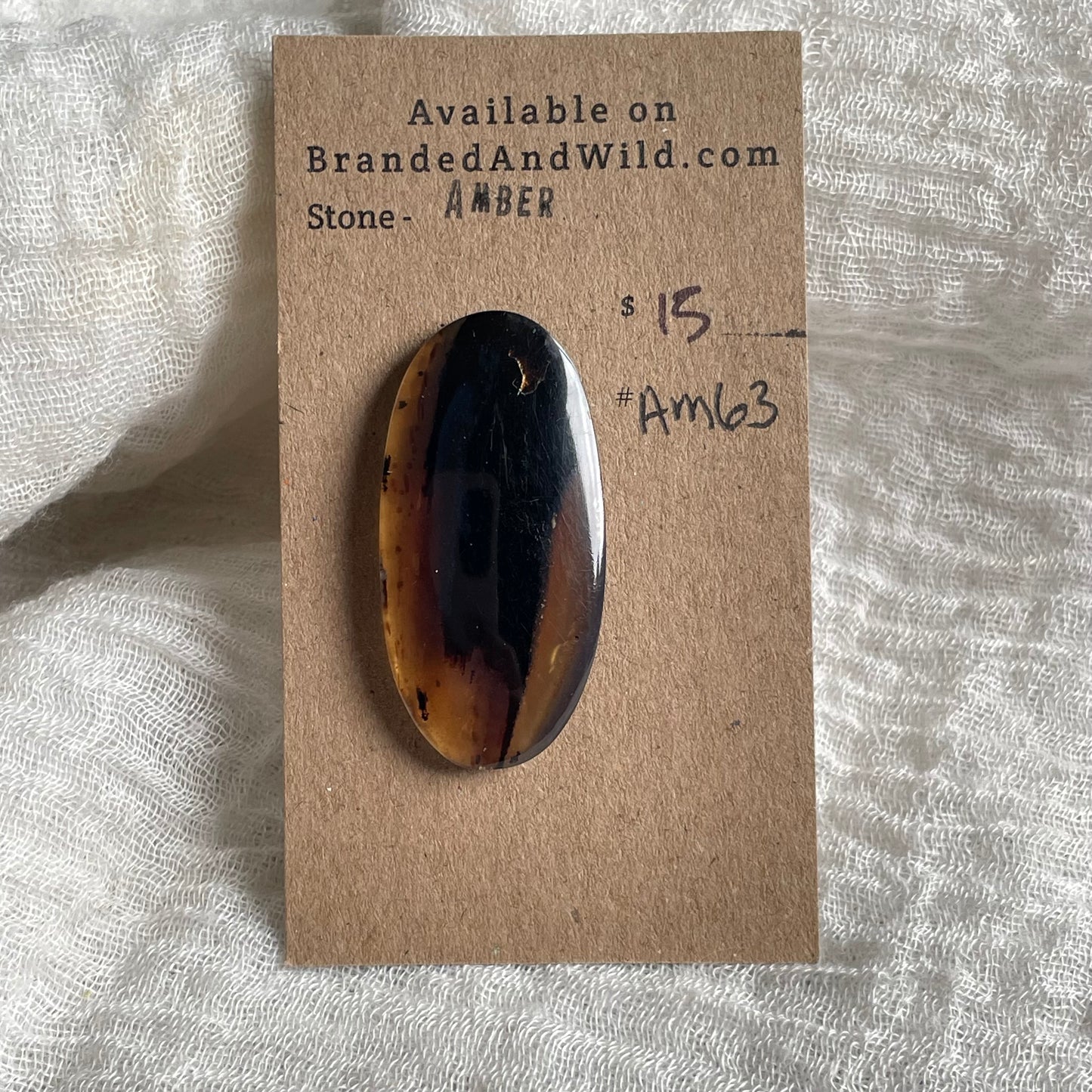 Amber Cabochon AM63 F99A8EA6-0A1C-4E4E-B0BB-35D0606EF710 Brandedandwild.com