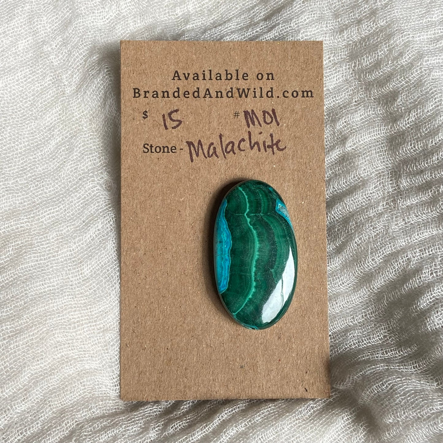 Malachite Cabochon - M01 F9B191FD-B718-4968-91EA-927F6C541922 Brandedandwild.com