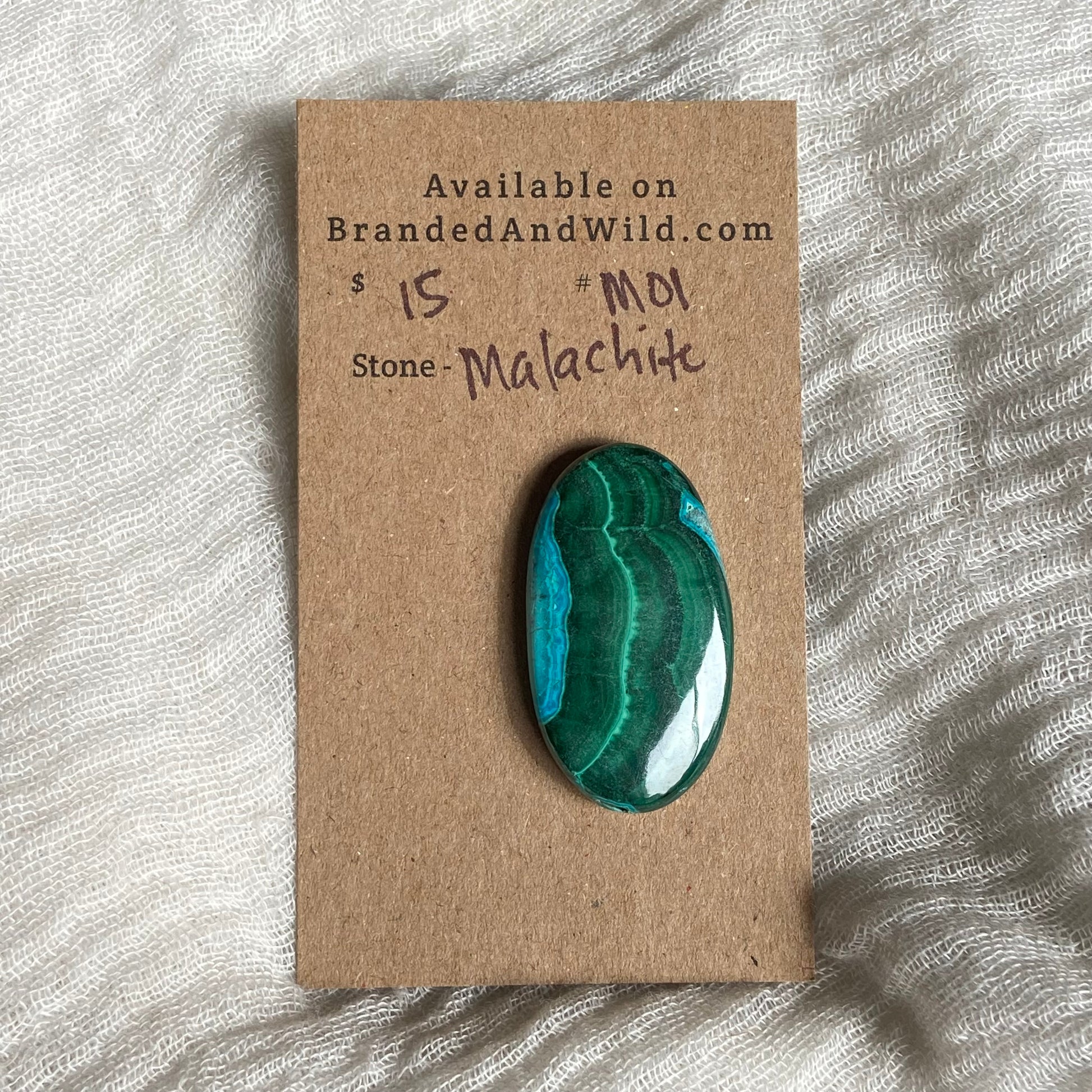 Malachite Cabochon - M01 F9B191FD-B718-4968-91EA-927F6C541922 Brandedandwild.com