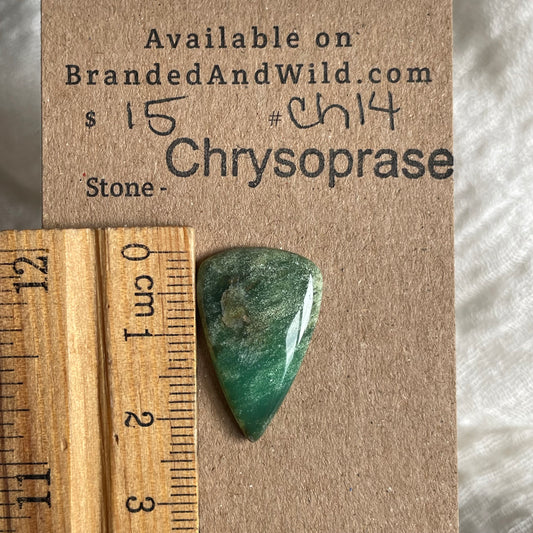 Chrysoprase Cabochon - Ch14 F9B366B0-C2C1-40FC-AC90-CFA83C511690 Brandedandwild.com