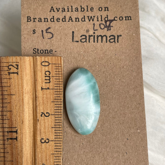 Larimar Cabochon - L07 F9D4D51A-ACE4-491C-B800-B82BD1998A66 Brandedandwild.com