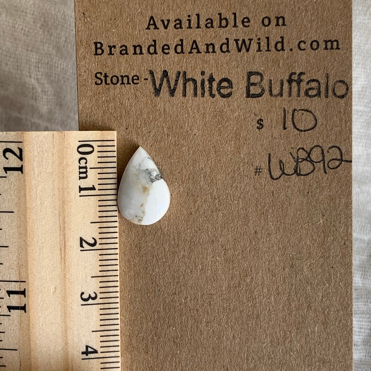 White Buffalo Cabochon - WB92