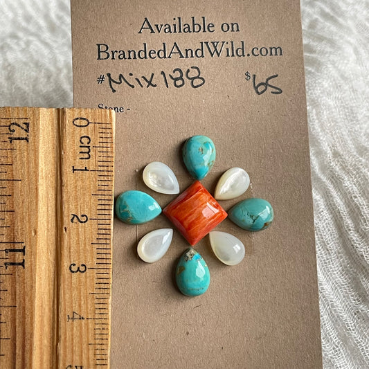 Kingman Mix Cabochon - MIX188 F9EC6B40-A98D-41B9-B36D-FEA3FEACE0DC Brandedandwild.com