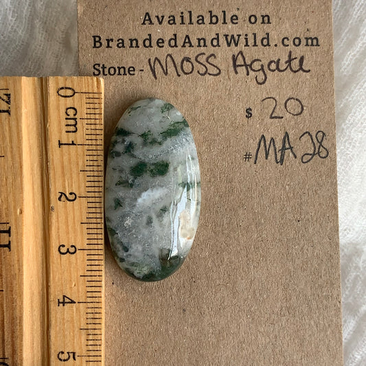 Moss Agate Cabochon - MA28