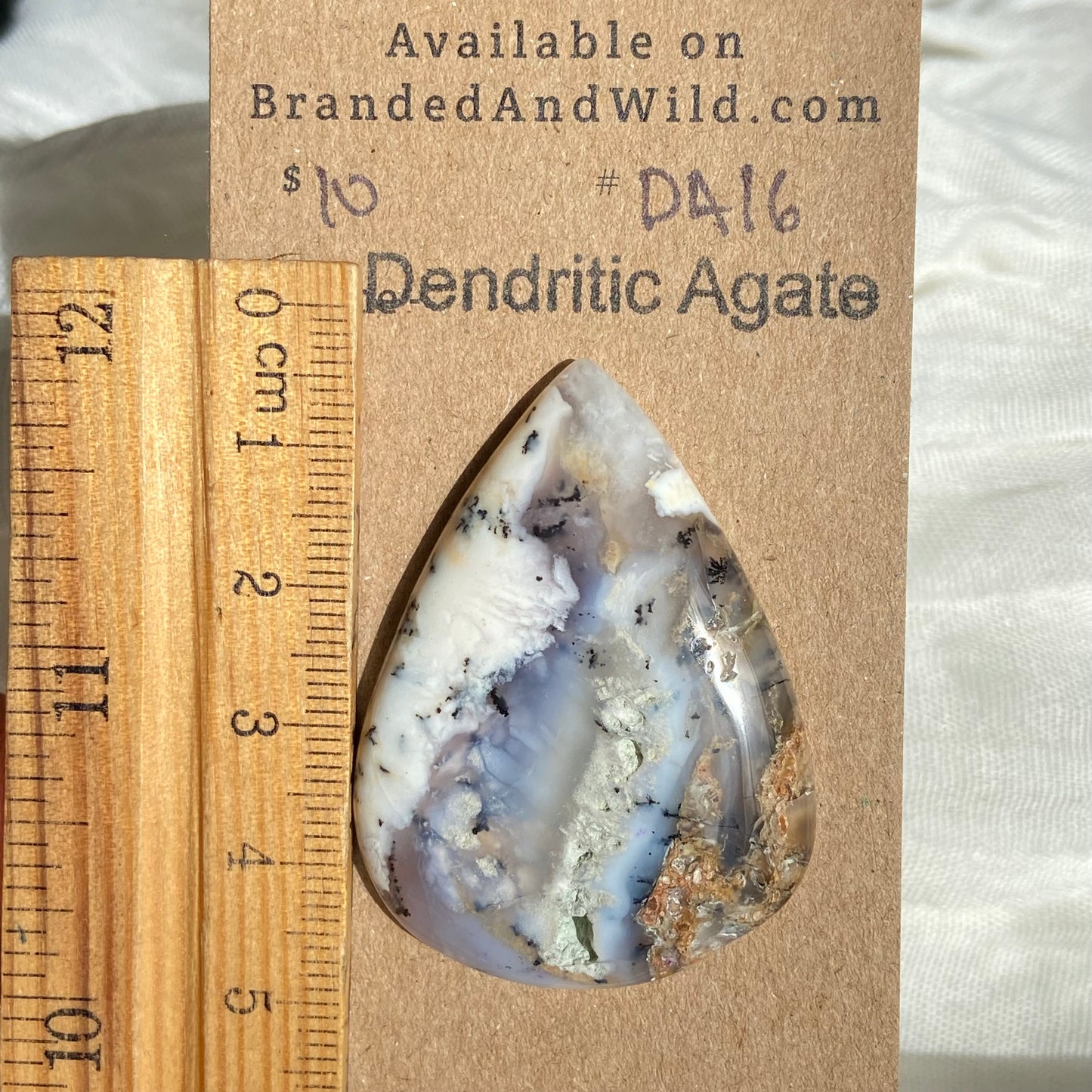 Dendritic Agate Cabochon - DA16 FA5A3518-4CA2-4A64-9FF7-0799DAFAAFBA Brandedandwild.com