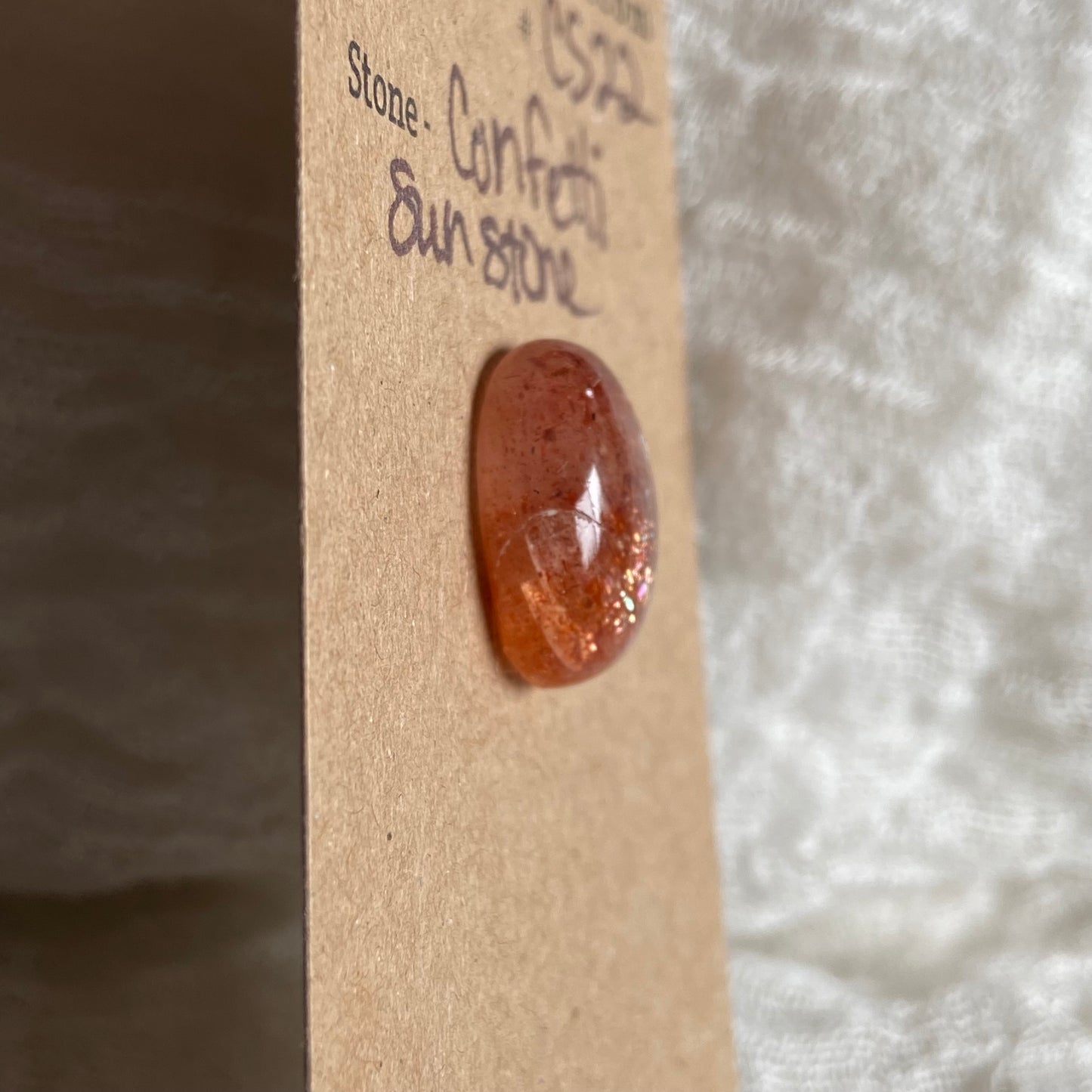 Confetti Sunstone Cabochon - CS22 FA684E76-3484-45D6-B1E0-1725007946E6 Brandedandwild.com