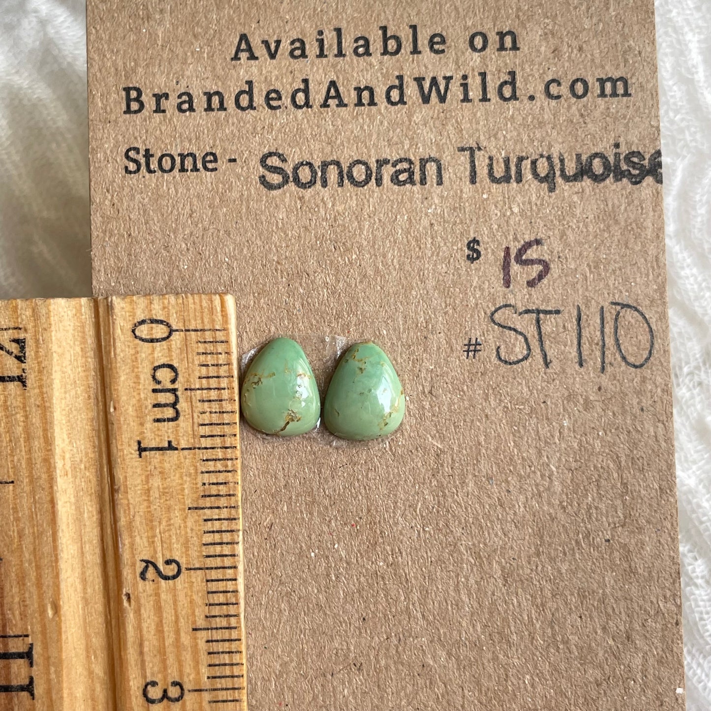 Sonoran Turquoise Cabochon - ST110 FA6BD57D-1270-42A1-A9C6-8A7807B3327A Brandedandwild.com