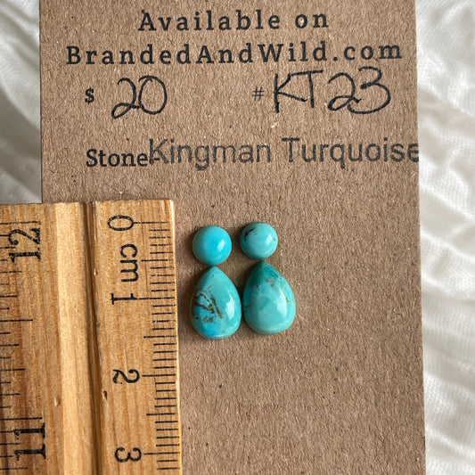 Kingman Turquoise Cabochon - KT23 FA7CB11D-0C9F-43F0-9F3C-D7591683DA43 Brandedandwild.com