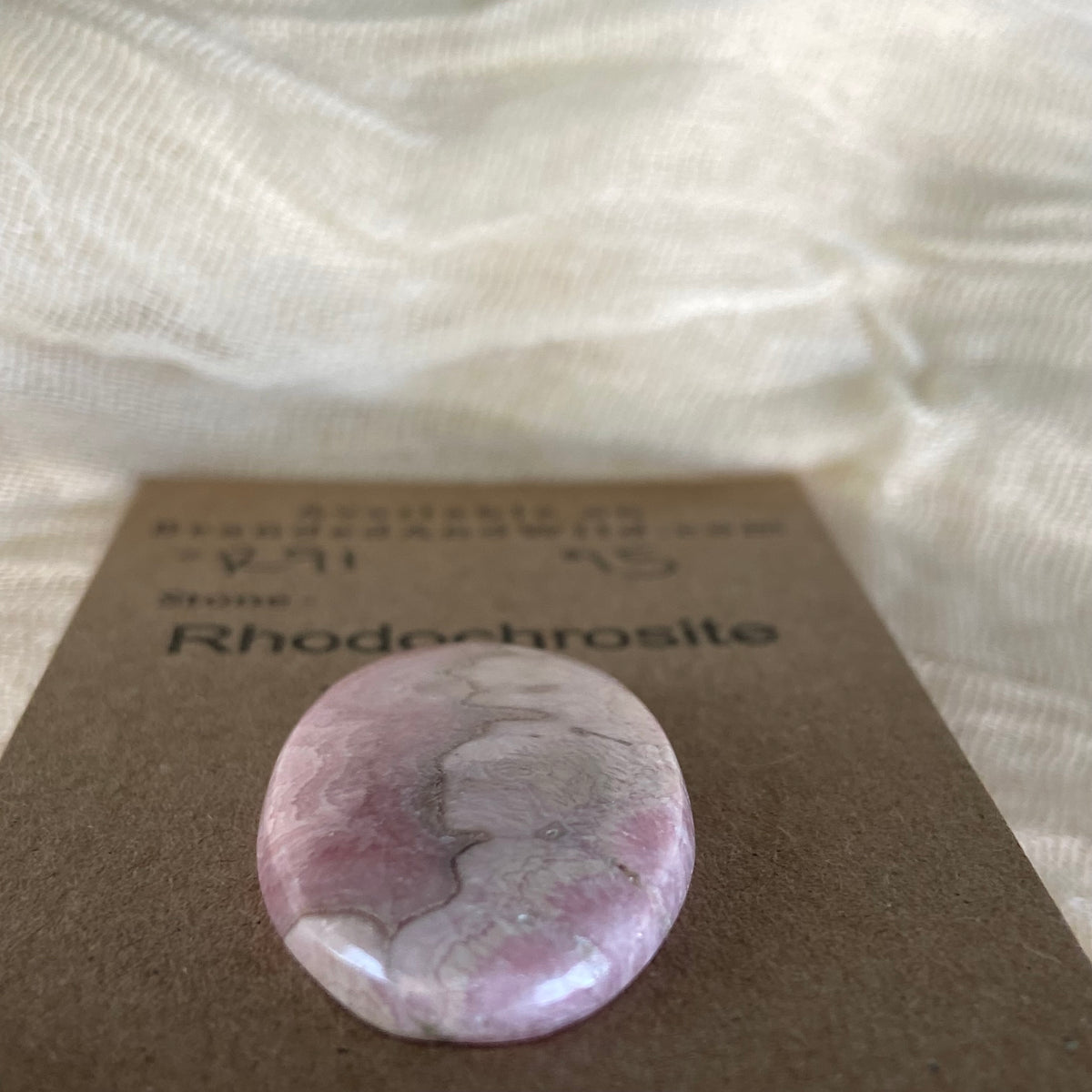Rhodochrosite Cabochon - R91 FA9894EF-A6A5-4815-9F03-7B6259159751 Brandedandwild.com