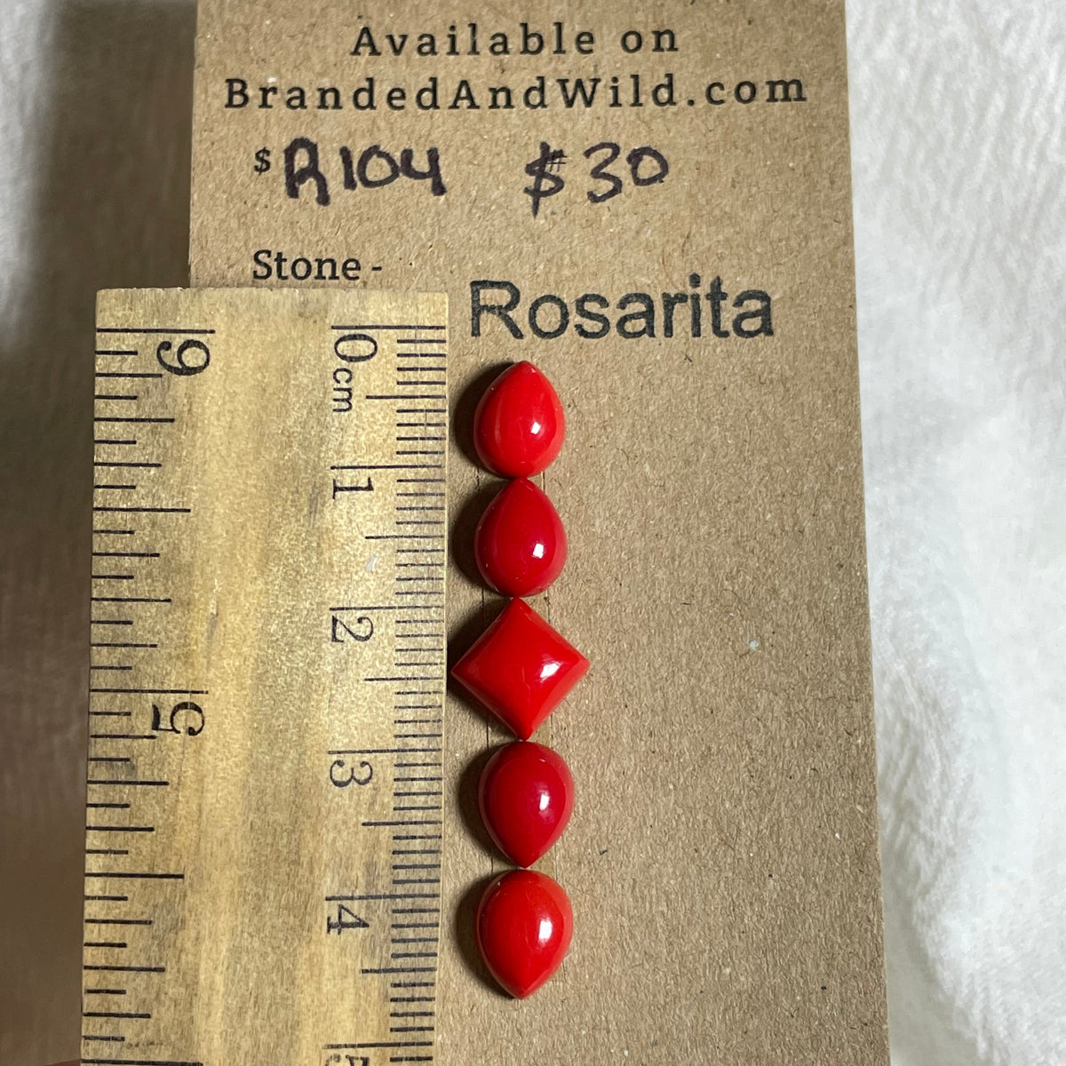Rosarita - Cabochon - R104 FAA091AE-2A47-4DAE-867E-3CE3448271E3 Brandedandwild.com