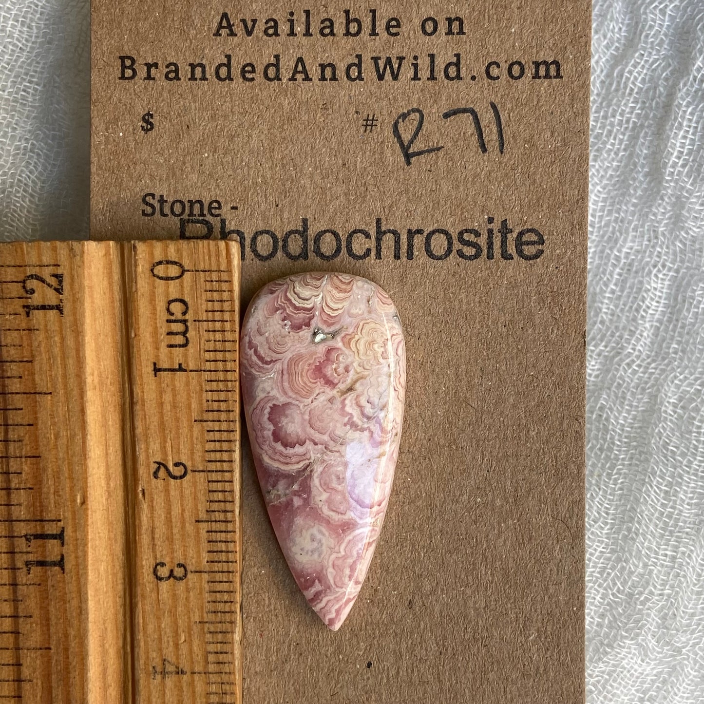 Rhodochrosite Cabochon - R71