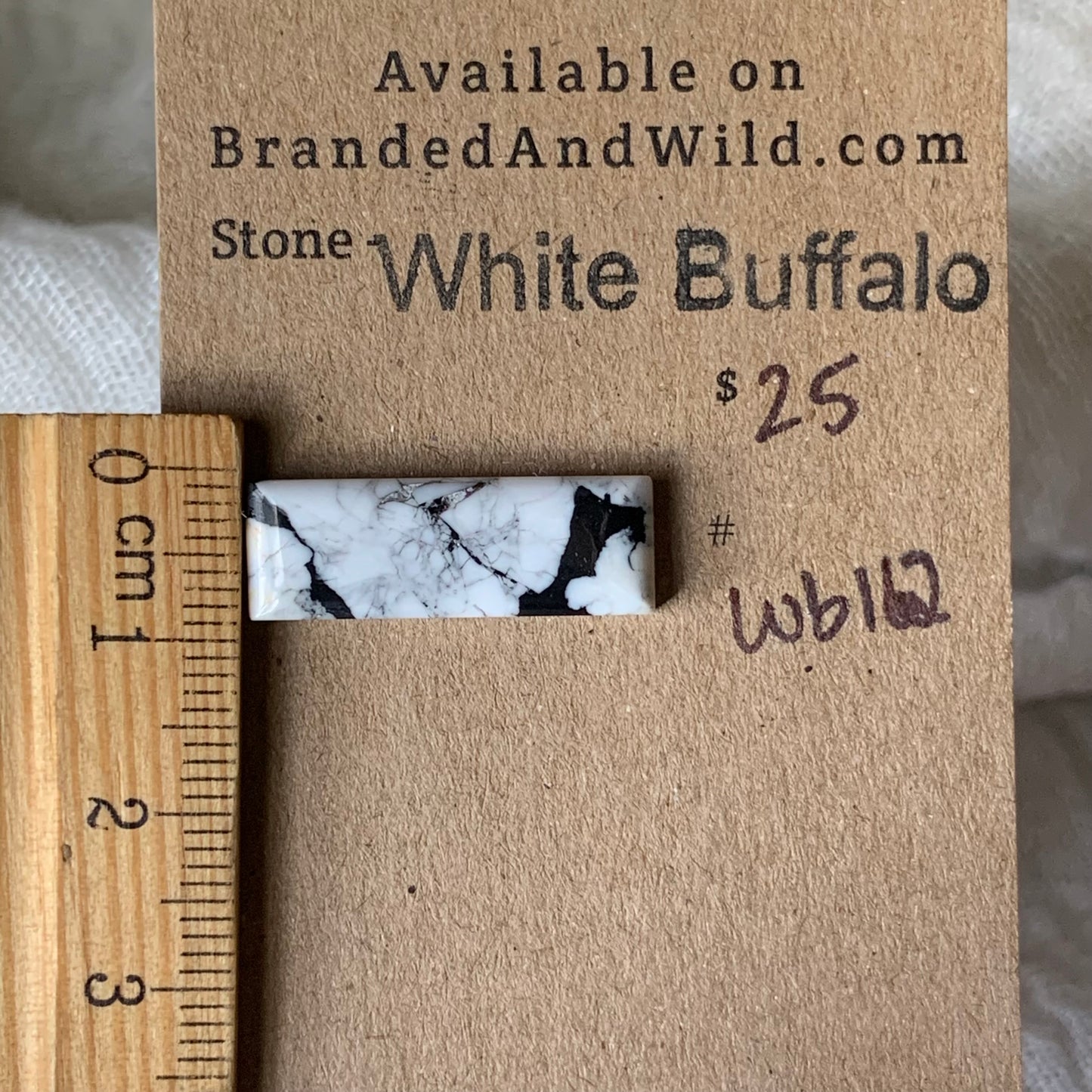 White Buffalo Cabochon - WB112
