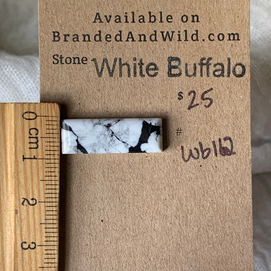 White Buffalo Cabochon - WB112