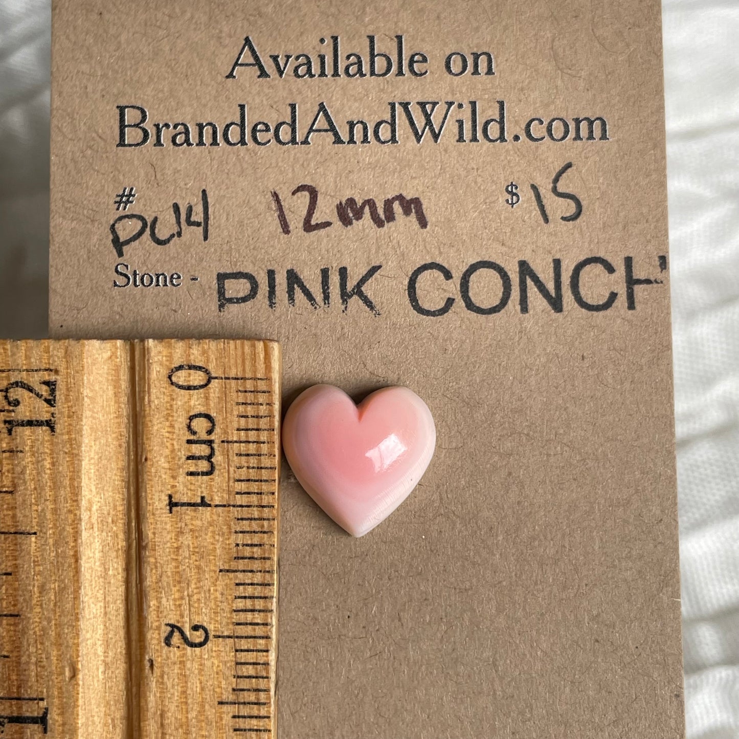 Pink Conch Cabochon - PC14 FADB0AF8-9715-47C9-B0FC-9FA9D75A31BD Brandedandwild.com