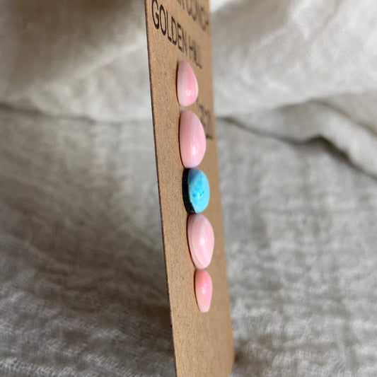 Pink Conch/Golden Hill Cabochon - PG20