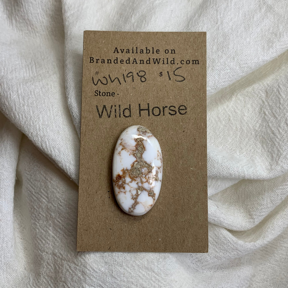 Wild Horse Cabochon - WH198 FAE55ECC-3B6E-4F2D-B0EA-D25DB8009B4A Brandedandwild.com