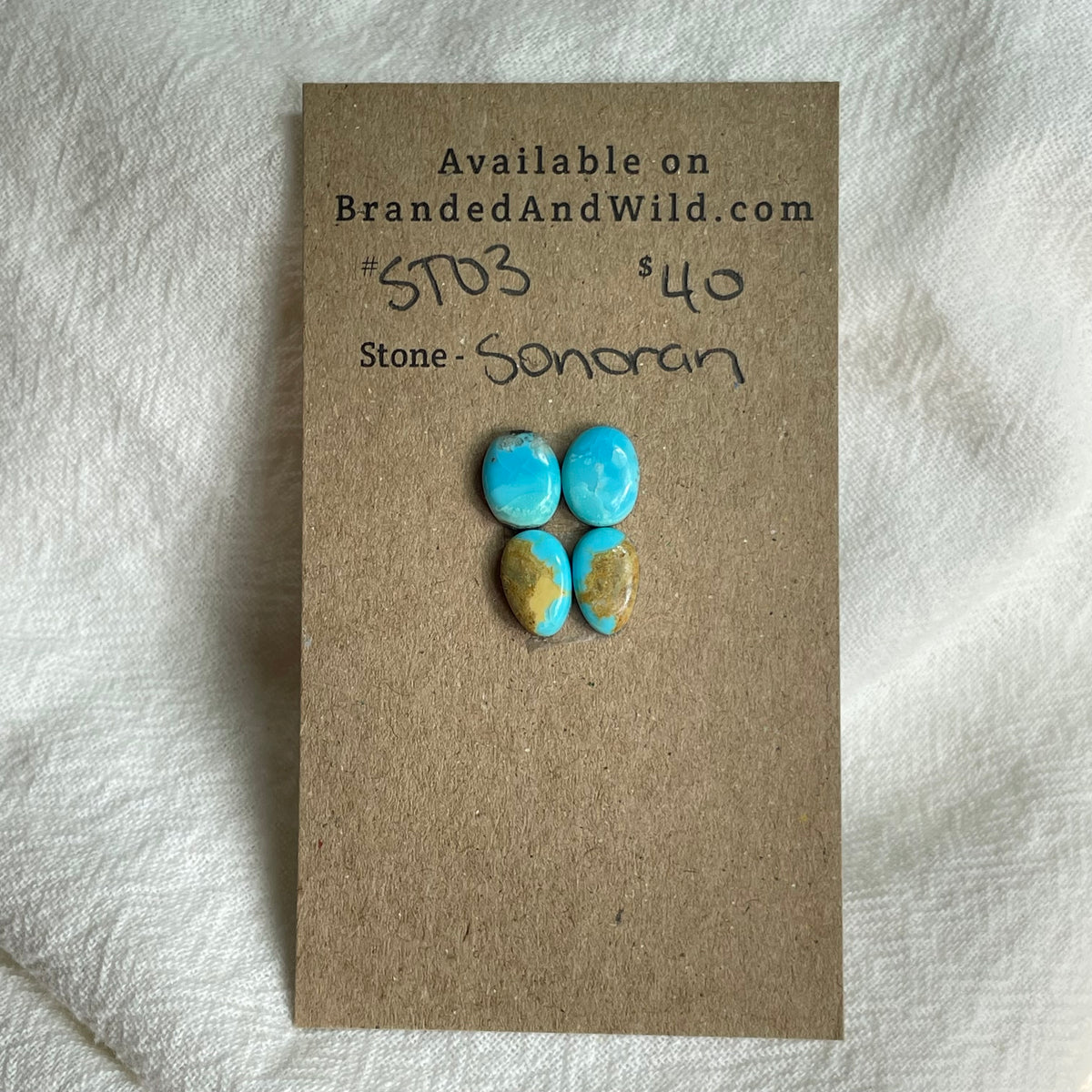 Sonoran Turquoise Cabochon - ST03 FAEF602B-4B46-43C5-87A0-76EE1547C944 Brandedandwild.com